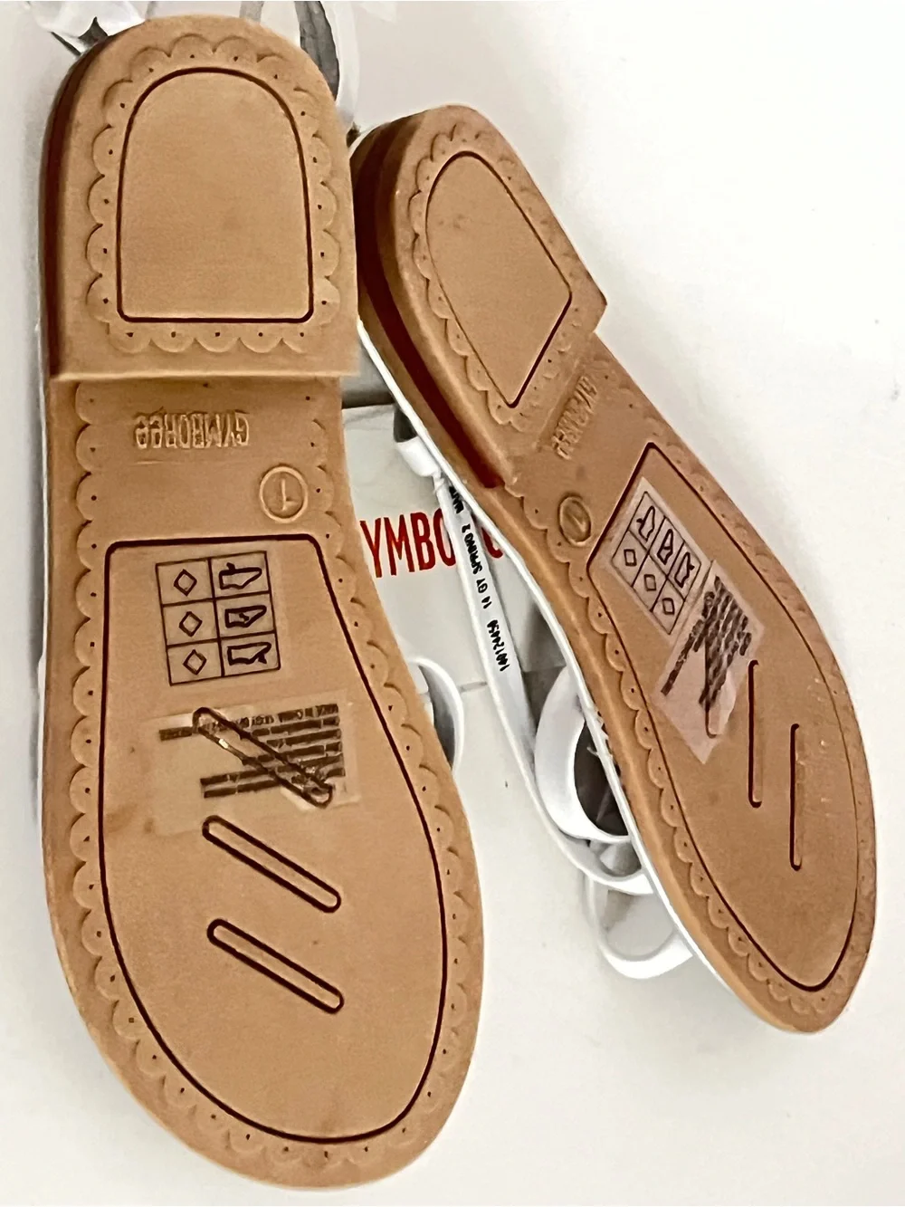 Gymboree spring dressy white Silver Metallic Sandals - NEW sz 1